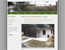 Tablet Screenshot of lakekerrlodge.net